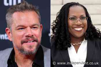 Supreme Court Justice Ketanji Brown Jackson acted with Matt Damon