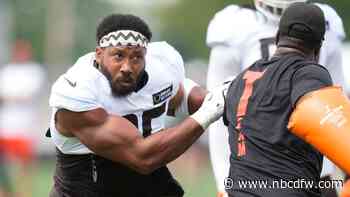 Browns' Myles Garrett relishing chance to face hometown Cowboys in Sunday's season opener