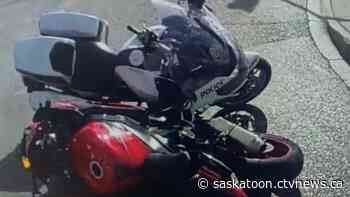 Sask. man arrested after intentionally ramming police motorcycle