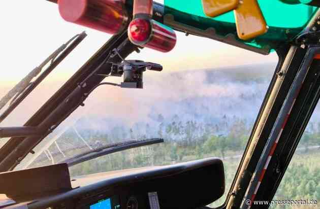 BPOLD 11: Erneut unterstützte Hubschrauber der Bundespolizei in Oranienbaum bei der Waldbrandbekämpfung