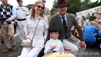 Six-year-old son of Geri and Christian Horner gets behind the wheel of £7,000 pedal car