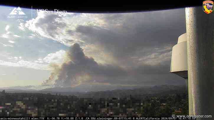 Crews battle huge brush fire in Camp Pendleton