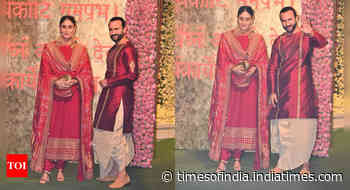 Kareena Kapoor-Saif Ali Khan twin in red