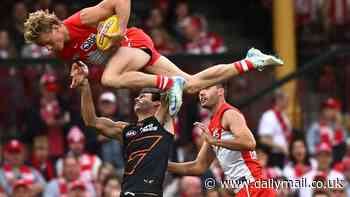 Swans star Isaac Heeney surprised himself with spectacular AFL mark: 'I sort of leapt at it'