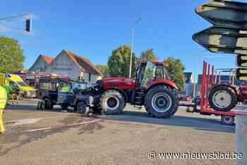 Terreinwagen en tractor botsen in Borgloon: een gewonde