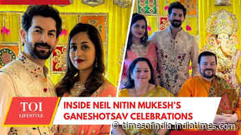 Neil Nitin Mukesh and Father Celebrate Ganesh Chaturthi At Mumbai Home; Duo Shares Significance Of 'Bappa'