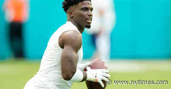 Tyreek Hill, jugador de los Miami Dolphins, fue detenido antes de un partido