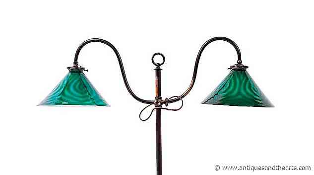 Arts & Crafts Library Lamp Lights Up Single-Owner Sale At Wiederseim Associates