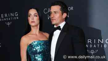 Katy Perry and Orlando Bloom ham it up as they pack on the PDA during star-studded Caring for Women Dinner