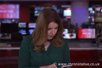 BBC News anchor caught in huge blunder after she's left red-faced by tech fault