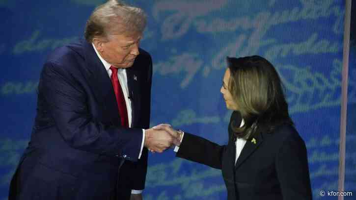 Trump, Harris spar over Project 2025 at start of debate