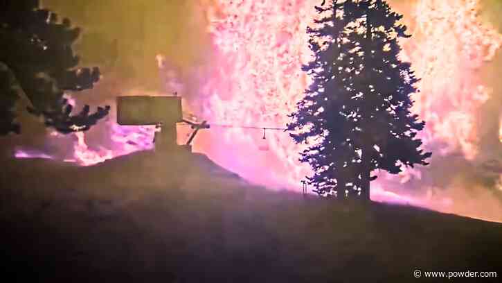 California Ski Resort Engulfed by 40,000+ Acre Wildfire