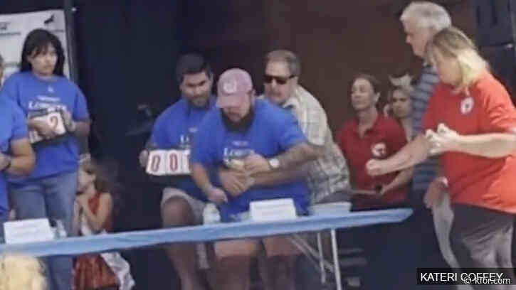 New Hampshire governor helps save choking man at lobster roll-eating contest, video shows