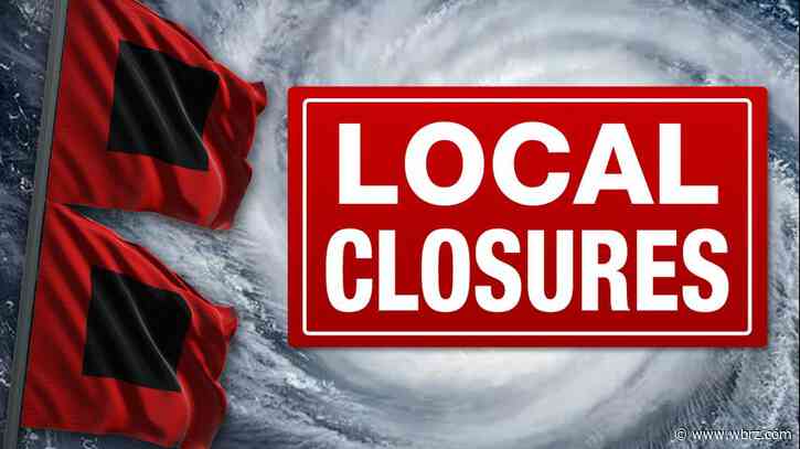 Closures and cancellations due to Hurricane Francine