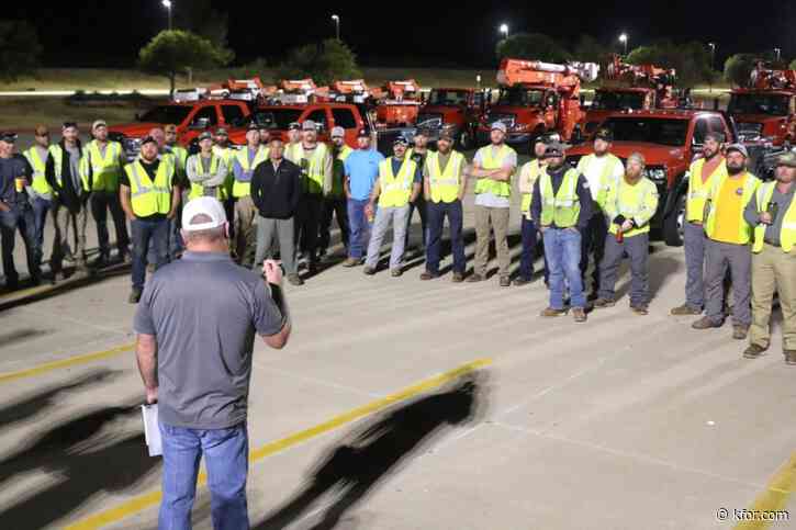 OG&E crews leave for Louisiana ahead of Hurricane Francine