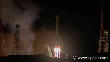 Soyuz rocket launches new US-Russian crew of 3 to ISS (video)