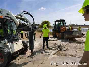 Students pitch in with construction work at Penta Career Center