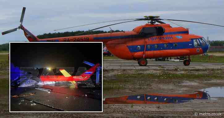 Two teenagers blow up £1,000,000 helicopter after dad is conscripted to war