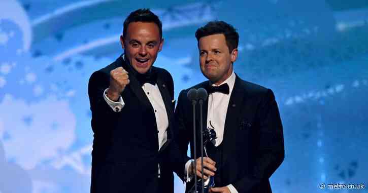 Ant and Dec tackled by ‘disgruntled’ rival on their way to collect 23rd NTA