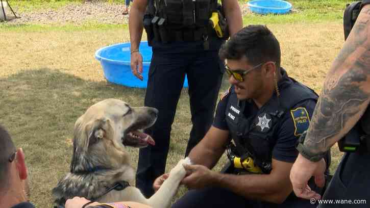 FWPD officer reunites with dog he saved after being shot