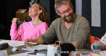 Michelle Heaton and Bill Ward rehearse in Newcastle on new show Gerry & Sewell at Theatre Royal