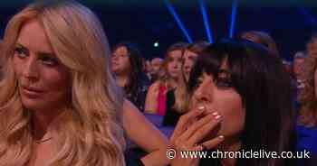 Strictly's Claudia Winkleman clocked looking 'horrified' during National Television Awards