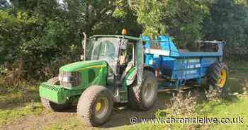 Stolen tractor and muck spreader returned to owner after Durham police probe launched