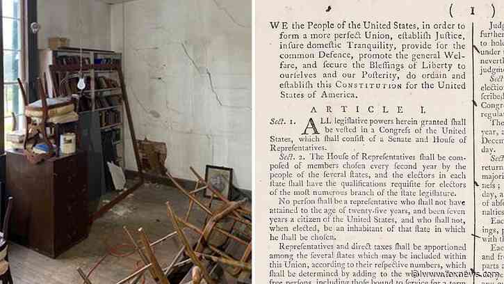 Rare copy of US Constitution found inside old filing cabinet to hit auction block