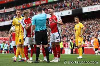 Rice praised by opponent for his red-card reaction