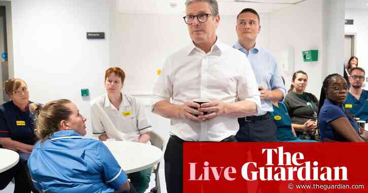 UK politics: No more money for NHS without reform, says Starmer as he outlines vision for health service – as it happened