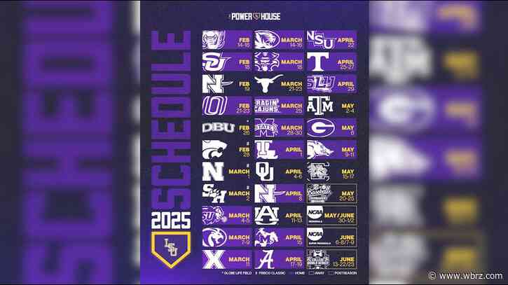 LSU baseball releases full schedule - see who the Tigers play in 2025