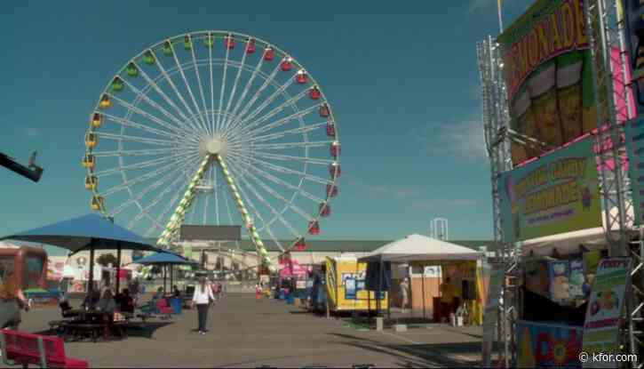 Opening day at the state fair; eyes on food and rides