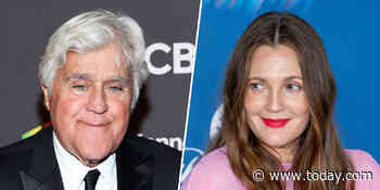 Jay Leno shares with Drew Barrymore the story of meeting her when she was 3