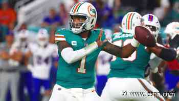 Dolphins' Tagovailoa ruled out due to concussion