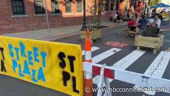 Lawrence Street Plaza in New Haven addresses pedestrian safety in unique way