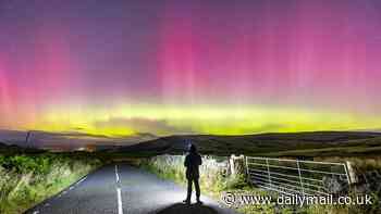 Northern Lights illuminate Britain: Sky gazers as far south as Sussex enjoy spectacular nighttime display thanks to colder weather