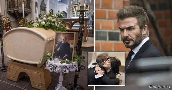 David Beckham and Nancy Dell’Olio united in grief as stars attend Sven-Goran Eriksson’s funeral