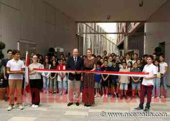 Le couple princier a inauguré le collège Charles-III ce jeudi à Monaco