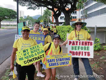 Kapi‘olani union nurses strike set for today as lockout looms