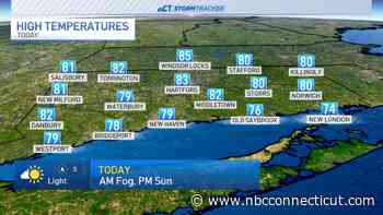 Sunny after morning fog Friday; highs 80 to 85