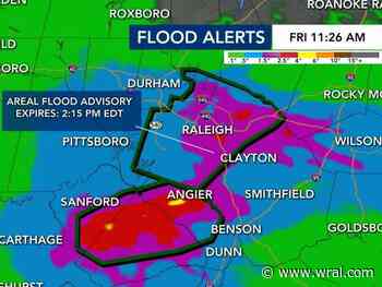 WRAL Weather Alert Day: Steady rain brings flood threat for Friday