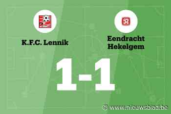 KFC Lennik en Hekelgem spelen 1-1