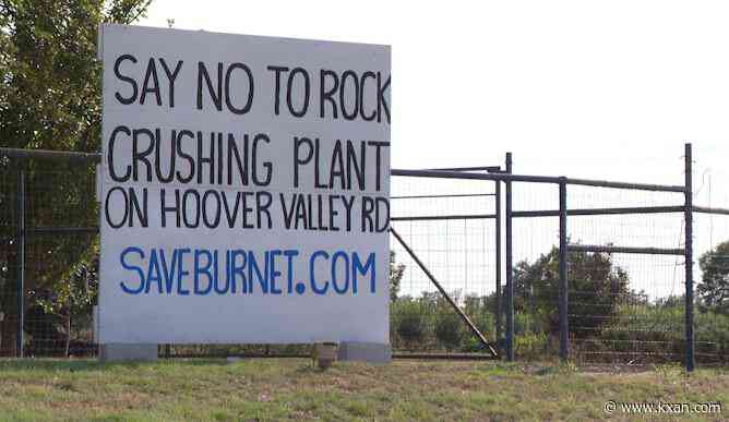 Burnet County rock crushing plant causing concerns