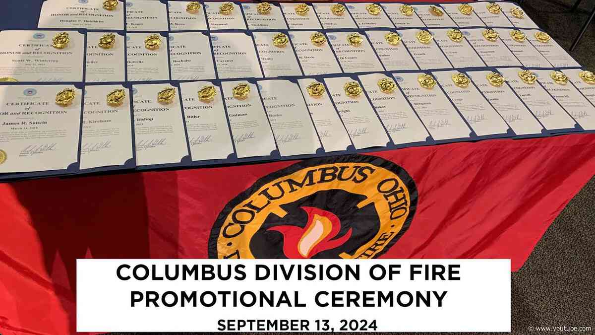 Columbus Division of Fire Promotion Ceremony