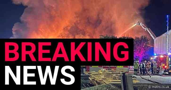 Huge fire tearing through recycling plant ‘could last the entire weekend’