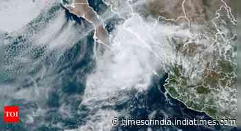 Tropical Storm Ileana heads northward over the southern Gulf of California, bringing heavy rains