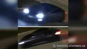 Police release images of suspect vehicle after woman found shot in car in Mississauga