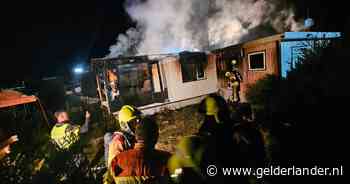 Bungalow in brand op camping De Italiaanse Meren