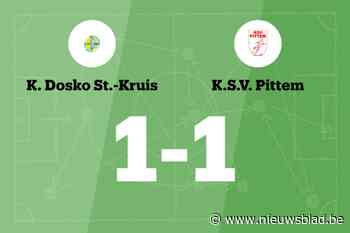 Dosko Sint-Kruis en SV Pittem verdelen de punten