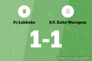 FC Lebbeke en Jong Essevee eindigt op 1-1